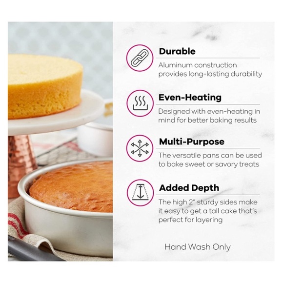 ‼️$5 SALE‼️ WILTON 6 inch Cake Pan Set Small & Tall - Picture 3 of 14